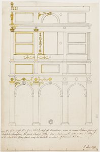 Diseño para el gabinete de Kimbolton de Robert Adam